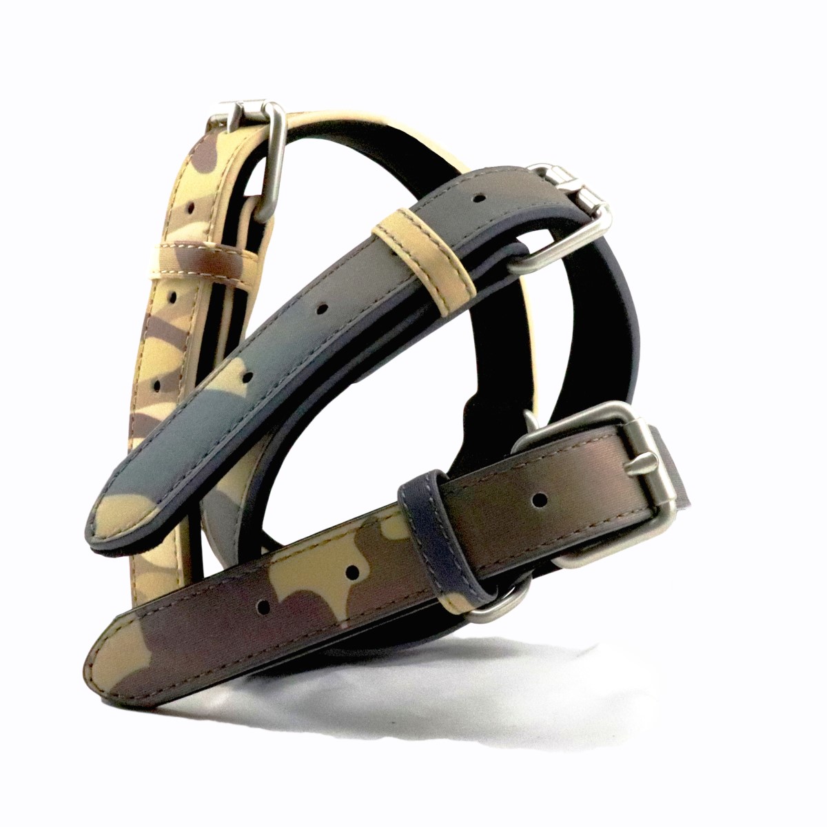 Reflective collars from RubyPet showing colourful camouflage patterns